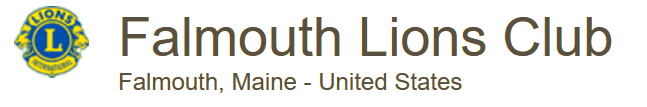 Sponsor logo: Falmouth Lions Club